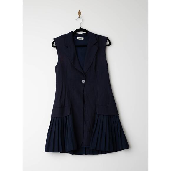 Sandro Carine Blazer Dress in Blue - Picture 4 of 13